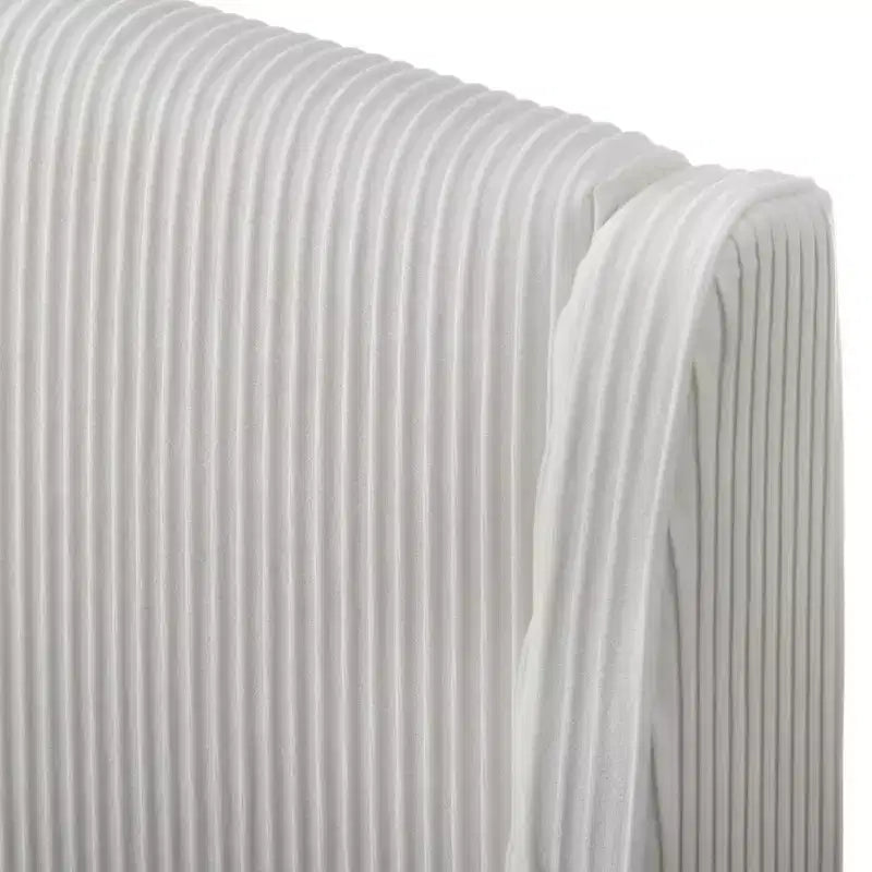 Lifestorey Catalina Platform Corduroy Queen Bed White