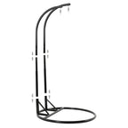 LeisureMod 2 Person Hanging Egg Chair with Stand - Outdoor/Indoor Rattan Wicker Patio Swing Hammock Lounger with Cushions