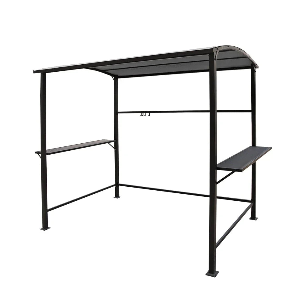 Outdoor 5 ft. x 8 ft. Steel Frame Grill Gazebo Canopy Barbecue Shelter