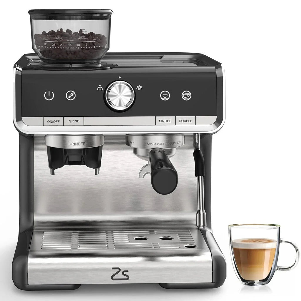 Macchina da caffè espresso, con macinacaffè, serbatoio dell'acqua da 2,8 L