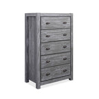 Cassettiera 5 cassetti in legno massello Montauk di Grain Wood Furniture