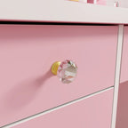 Makeup Vanity Set Table With LED Light &Mirror & Stool
