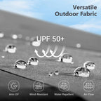 MAISON ARTS 15ft Double-Sided Patio Extra Large Twin Umbrella with Base Included