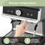 Macchina da caffè espresso, con macinacaffè, serbatoio dell'acqua da 2,8 L