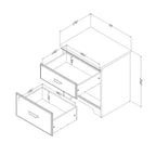 Versa 2 Drawer Nightstand - South Shore
