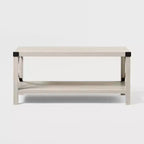 Sophie Rustic Industrial X Frame Coffee Table - Saracina Home