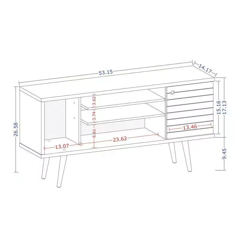 53.14 Liberty TV Stand for TVs up to 50 - Manhattan Comfort