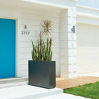 Metallic Heavy Planter for Outdoor Plants, 38Lx10Wx30H Inches Tall and Long Metal Divider Planter Box - 38x30x10