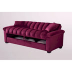 Divano letto convertibile in velluto da 82,7" con 2 cuscini