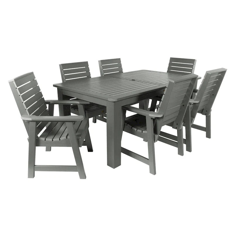 HIGHWOOD PROFESSIONAL 7- Piece Outdoor Dining Set 42x72