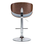 Avondale Bentwood Adjustable Height Gas Lift Barstool - WyndenHall