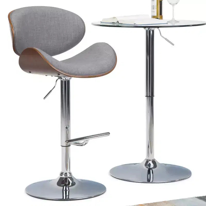 Avondale Bentwood Adjustable Height Gas Lift Barstool - WyndenHall