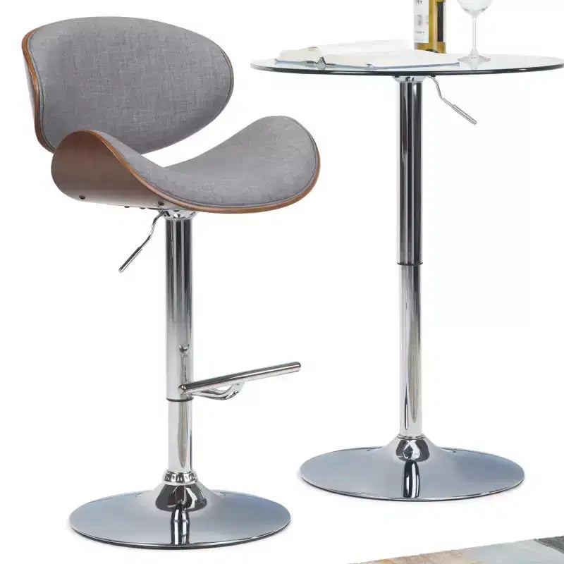 Avondale Bentwood Adjustable Height Gas Lift Barstool - WyndenHall