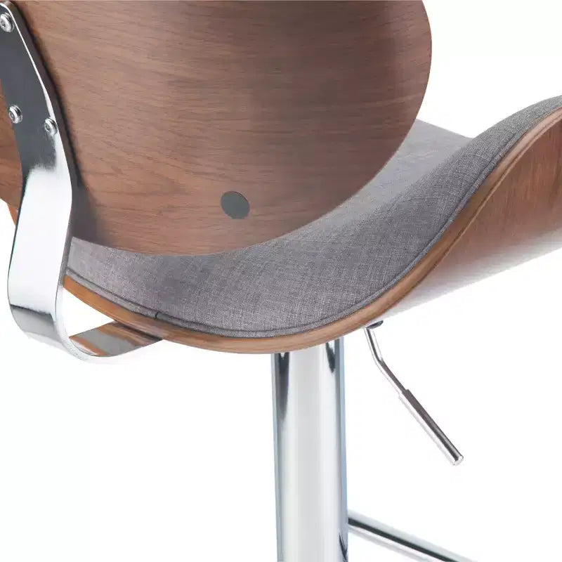 Avondale Bentwood Adjustable Height Gas Lift Barstool - WyndenHall