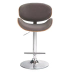 Avondale Bentwood Adjustable Height Gas Lift Barstool - WyndenHall