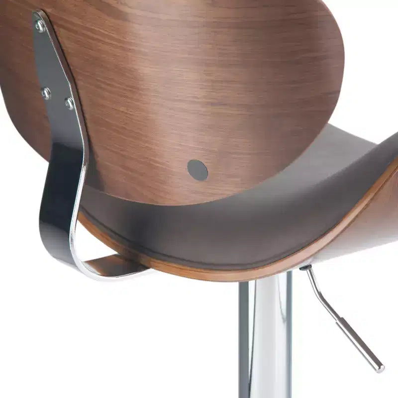 Avondale Bentwood Adjustable Height Gas Lift Barstool - WyndenHall