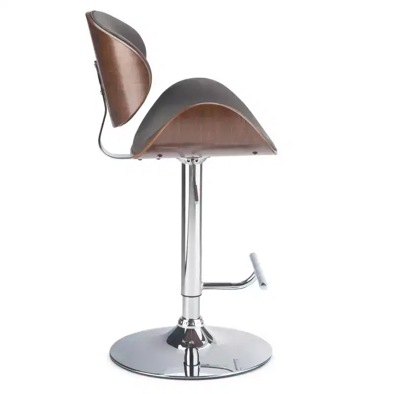 Avondale Bentwood Adjustable Height Gas Lift Barstool - WyndenHall