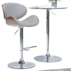 Avondale Bentwood Adjustable Height Gas Lift Barstool - WyndenHall