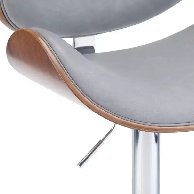 Avondale Bentwood Adjustable Height Gas Lift Barstool - WyndenHall