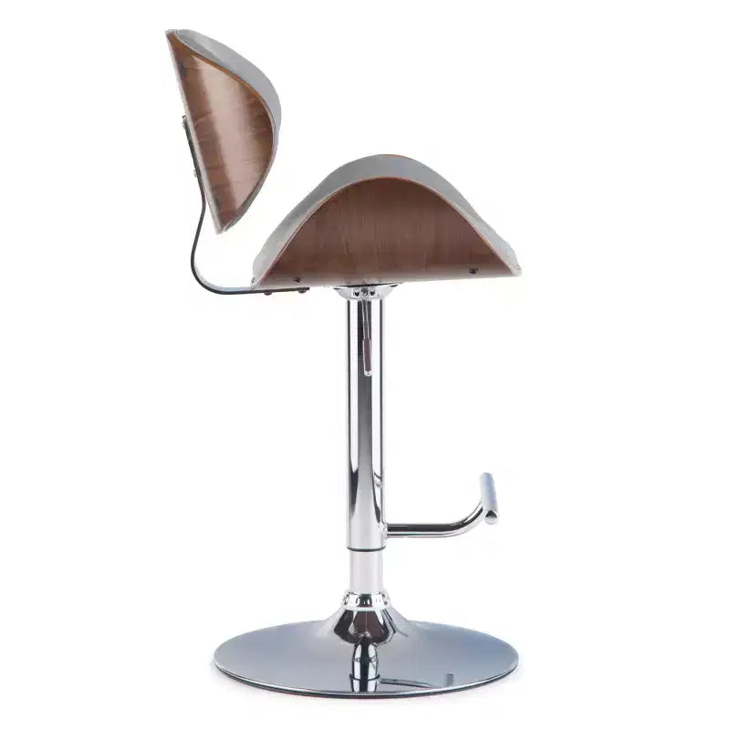 Avondale Bentwood Adjustable Height Gas Lift Barstool - WyndenHall