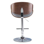 Avondale Bentwood Adjustable Height Gas Lift Barstool - WyndenHall