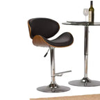 Avondale Bentwood Adjustable Height Gas Lift Barstool - WyndenHall