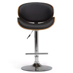 Avondale Bentwood Adjustable Height Gas Lift Barstool - WyndenHall