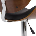 Avondale Bentwood Adjustable Height Gas Lift Barstool - WyndenHall