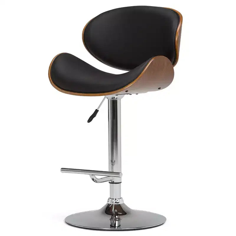 Avondale Bentwood Adjustable Height Gas Lift Barstool - WyndenHall