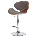 Avondale Bentwood Adjustable Height Gas Lift Barstool - WyndenHall
