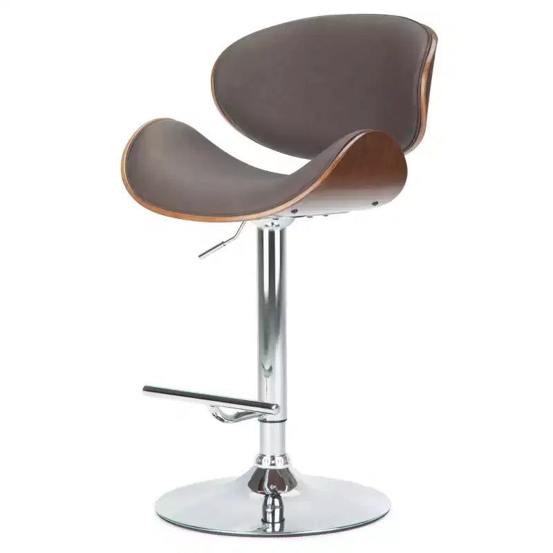 Avondale Bentwood Adjustable Height Gas Lift Barstool - WyndenHall