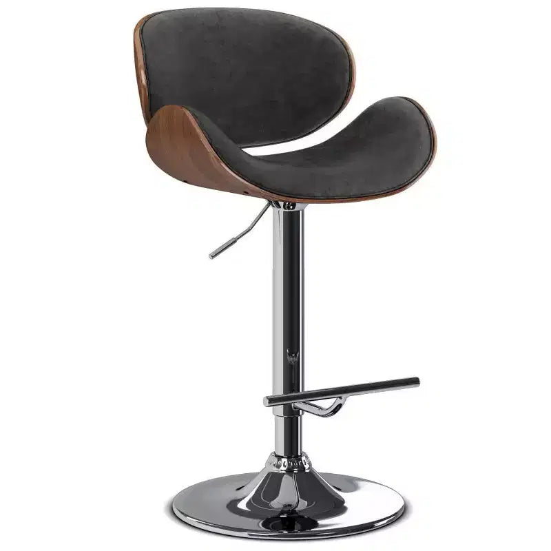 Avondale Bentwood Adjustable Height Gas Lift Barstool - WyndenHall