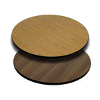 Dessus de table rond Flash Furniture de 30 po avec dessus stratifié réversible