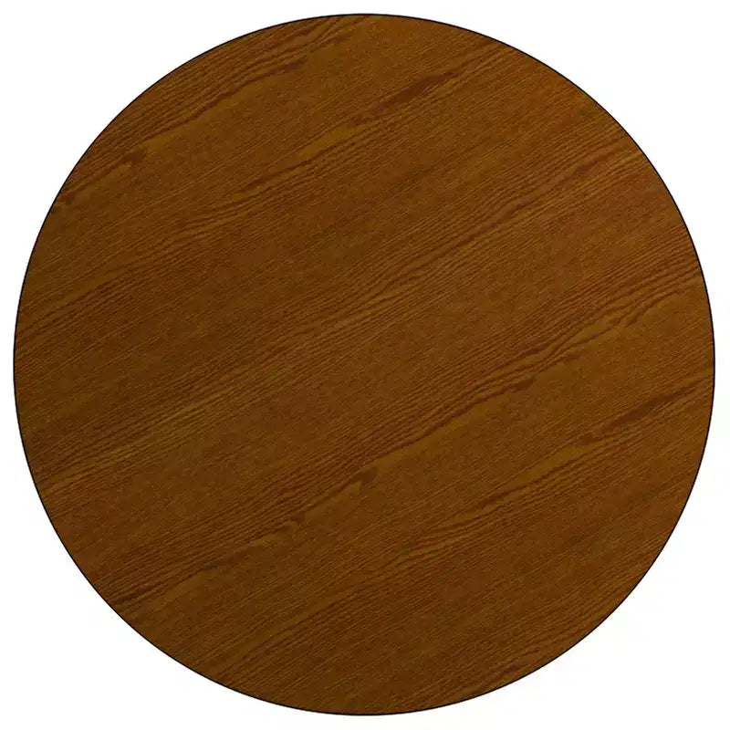 Flash Furniture Mobile 42'' Round HP Laminate Activity Table - Standard Height Adjustable Legs