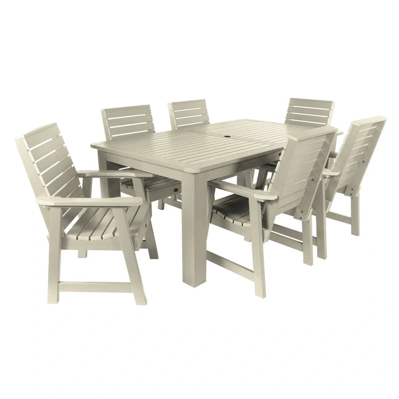 HIGHWOOD PROFESSIONAL 7- Piece Outdoor Dining Set 42x72