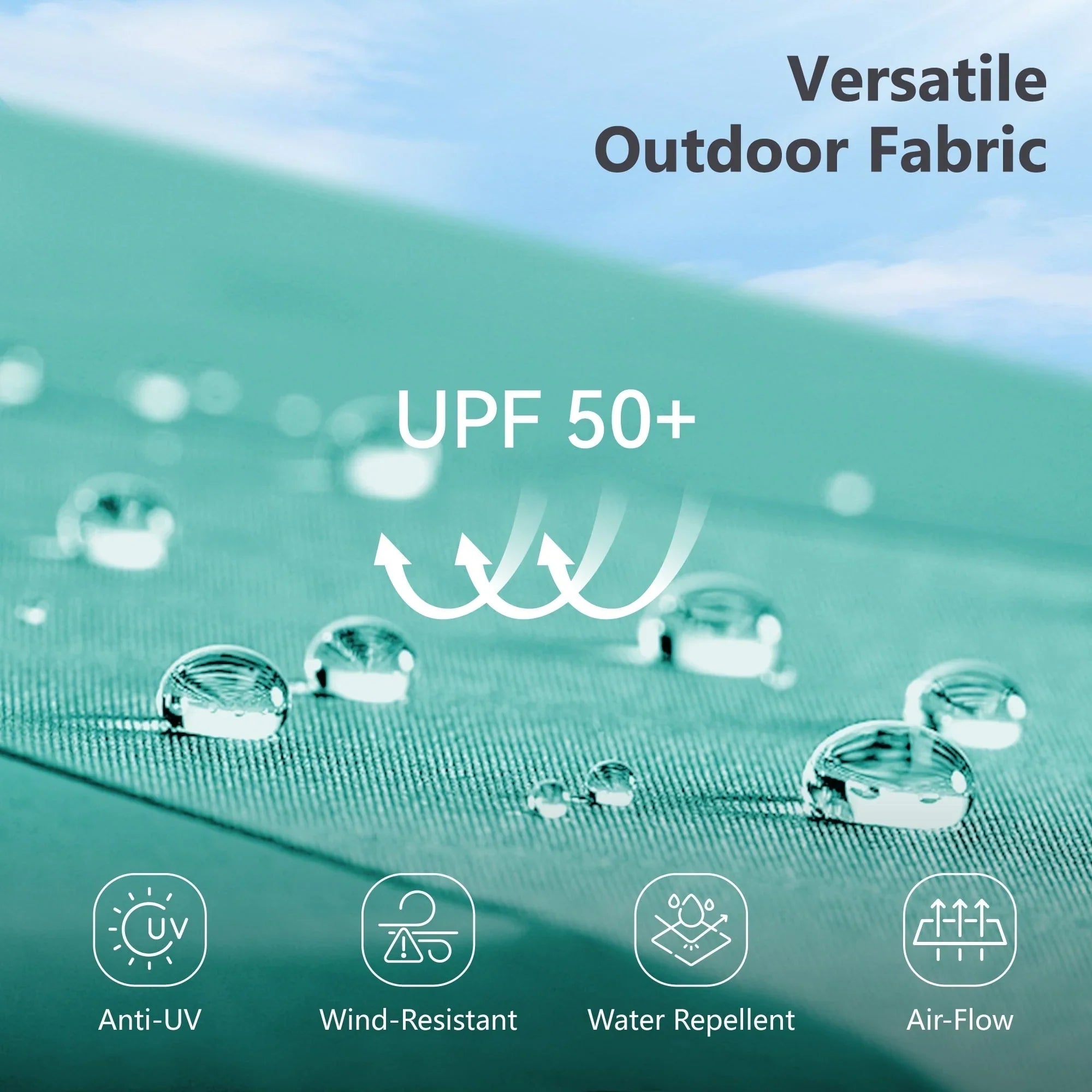 MAISON ARTS 15ft Double-Sided Patio Extra Large Twin Umbrella with Base Included