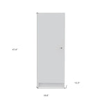 HomeRoots Dispensa O Armadio Da Incasso Bianco Legno 47 - 16.9' X '47.4' X '12.3