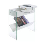 Soho Flip Top End Table with Charging Station - Breighton Home