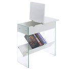 Soho Flip Top End Table with Charging Station - Breighton Home