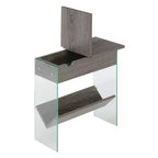 Soho Flip Top End Table with Charging Station - Breighton Home