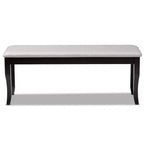 Cornelie Fabric Upholstered Wood Dining Bench - Baxton Studio