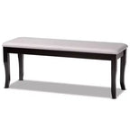 Cornelie Fabric Upholstered Wood Dining Bench - Baxton Studio