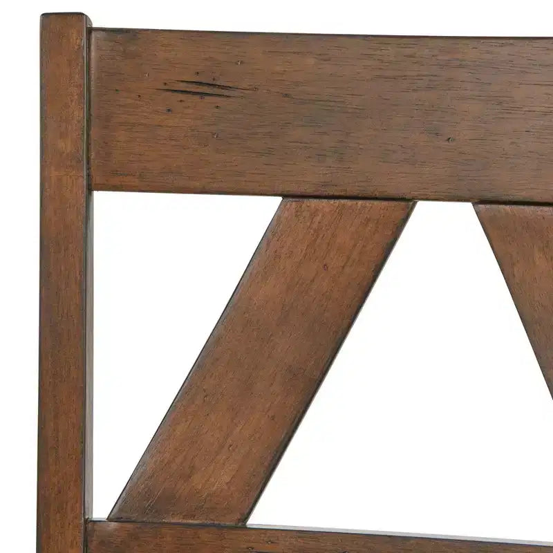 Buylateral Set of 2 Vintner Farmhouse Solid Wood Dining Chairs