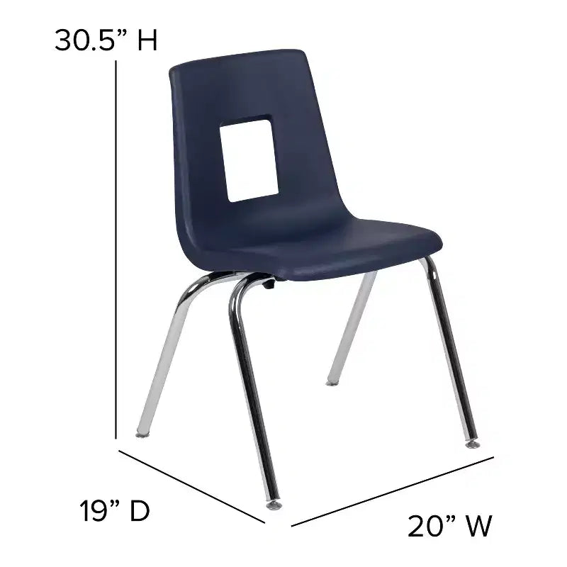 Flash Furniture Advantage Student Stack School Chair - 18-inch