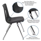 Flash Furniture Advantage Student Stack School Chair - 18-inch