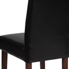 Flash Furniture Greenwich Series Upholstered Panel Back Mid-Century Parsons Dining Chairs