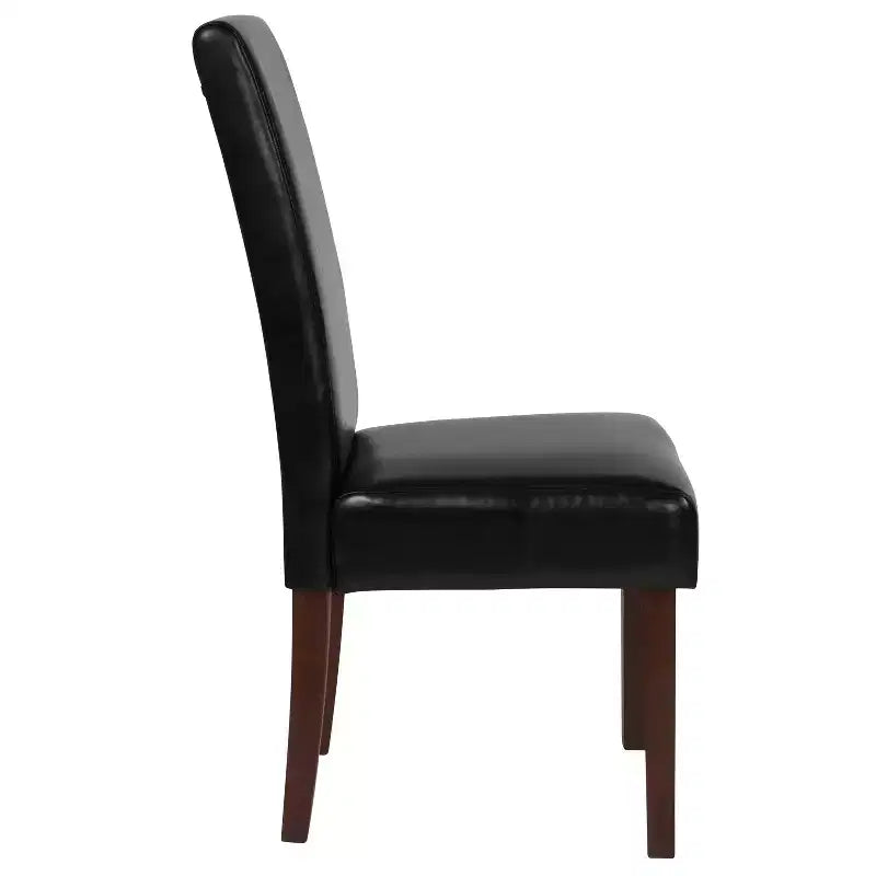 Flash Furniture Greenwich Series Upholstered Panel Back Mid-Century Parsons Dining Chairs