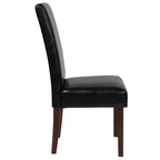 Flash Furniture Greenwich Series Upholstered Panel Back Mid-Century Parsons Dining Chairs