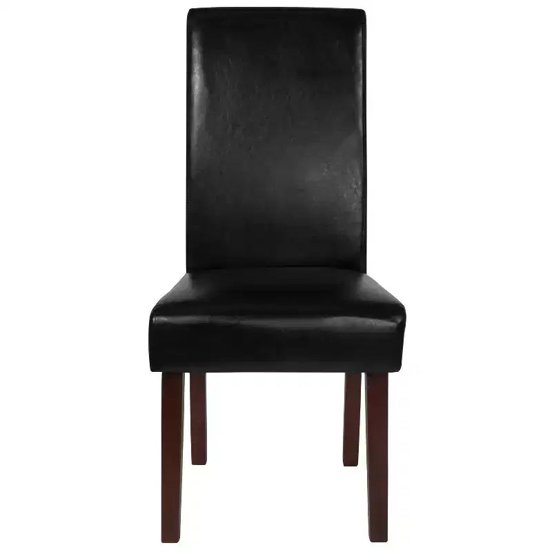 Flash Furniture Greenwich Series Upholstered Panel Back Mid-Century Parsons Dining Chairs