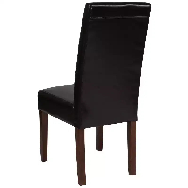 Flash Furniture Greenwich Series Upholstered Panel Back Mid-Century Parsons Dining Chairs